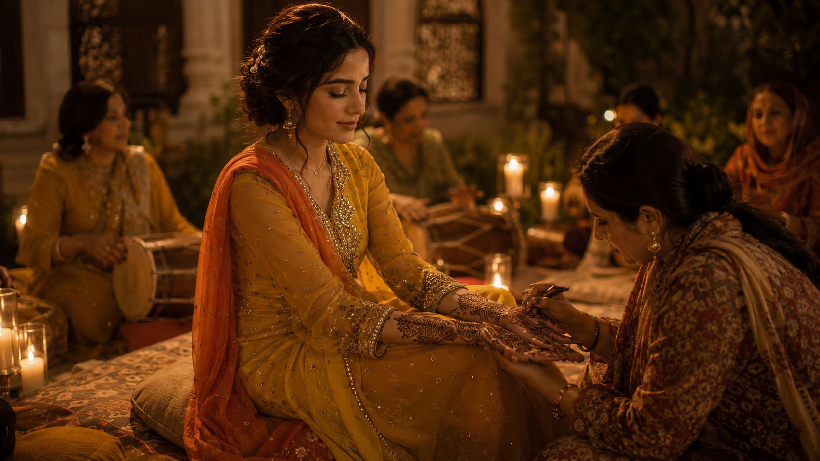 Trousseau editorial template — Mehndi chapter intro